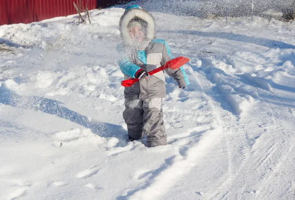 Ragazzo in inverno — Foto Stock