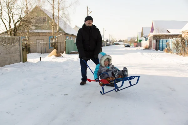 Boy with father — Stock Photo, Image