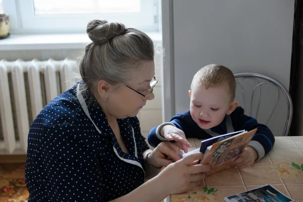 Grandmother and grandson — Stock Photo, Image