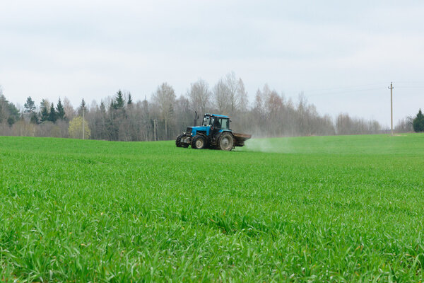 Трактор на поле
