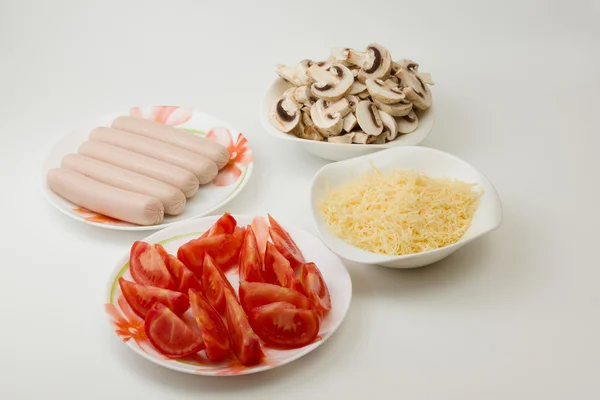 Ingredientes para pizza — Fotografia de Stock