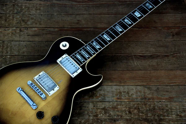 Gibson les paul tobak sunburst gitarr — Stockfoto