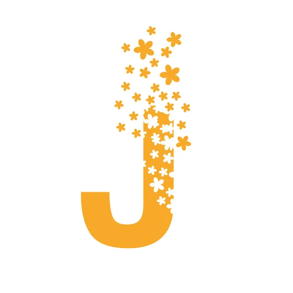 J harfi bir çiçek bulutuna dönüşür..