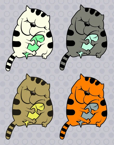 Amor gato Ilustrações De Bancos De Imagens Sem Royalties