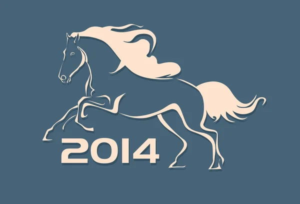 Año del caballo Ilustraciones de stock libres de derechos