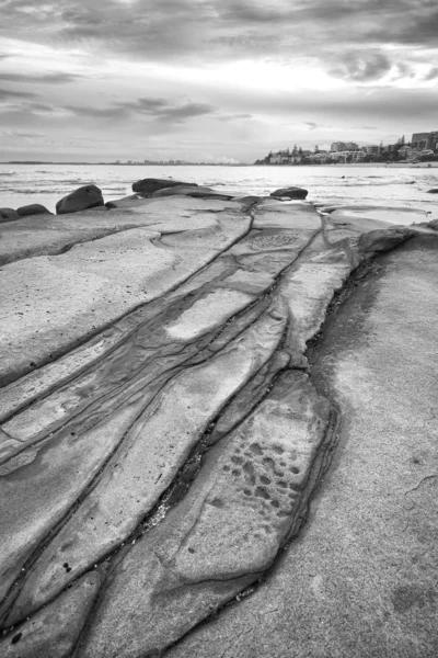 Imagem em preto e branco de Kings Beach — Fotografia de Stock