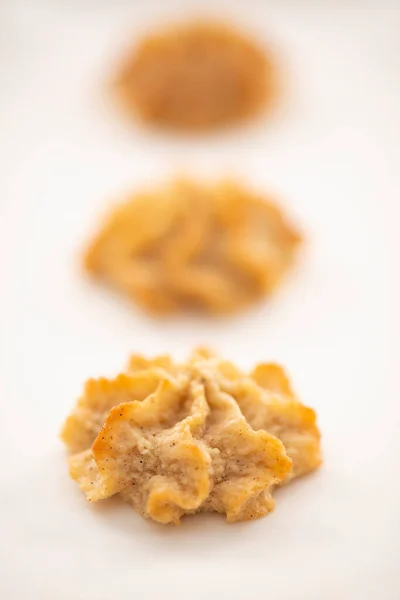 Fresh Baked Keto Snickerdoodle Cookies Based Almond Flour — Stock Photo, Image