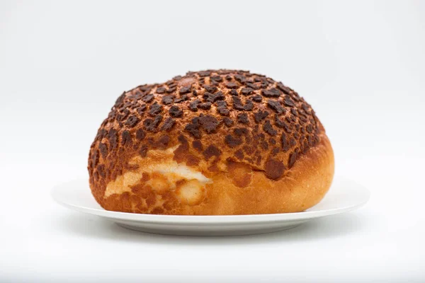 Fresh Baked Tiger Bread Roll Also Known Dutch Crunch — Stock Photo, Image