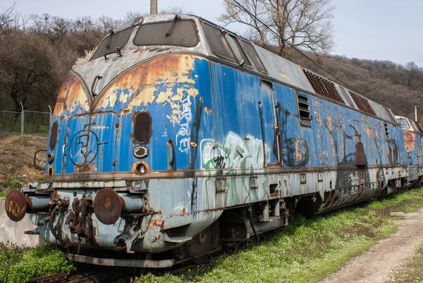 Old diesel locomotive — Stock Photo, Image