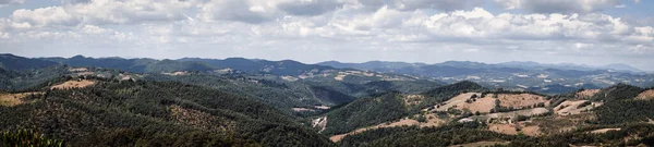 Panoramic View Marche Hills Italian Countryside Central Italy Marche Region — Zdjęcie stockowe