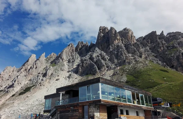 Selva Italy Dantercepies Mountain Lounge Sella Dolomites Rocky Mountains Gardena — Stock fotografie