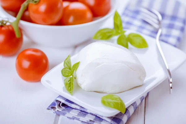 Mozzarella and Tomatoes — Stock Photo, Image