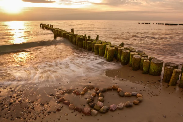 Romantik på stranden — Stockfoto