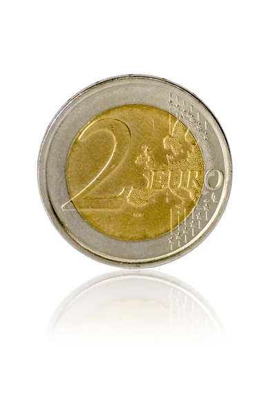 Moneda de 2 euros — Foto de Stock