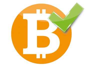 bitcoin işareti kabul