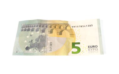 yeni beş euro banknot