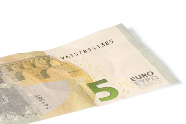 Nowy banknot 5 euro — Zdjęcie stockowe