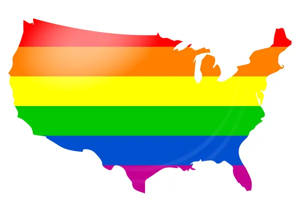 Флаг геев США — стоковый вектор