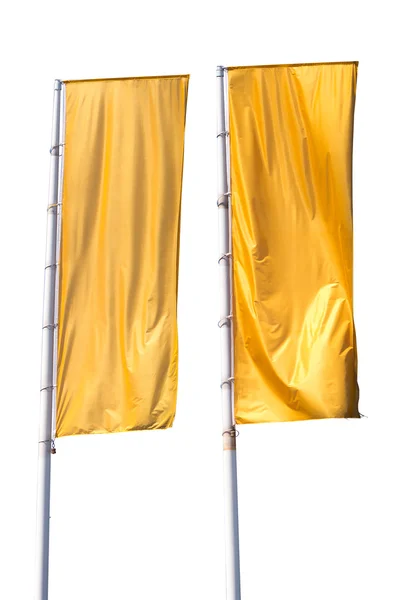Két fehér zászlót — Stock Fotó