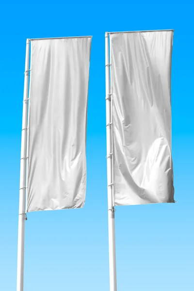 Deux drapeaux blancs — Photo