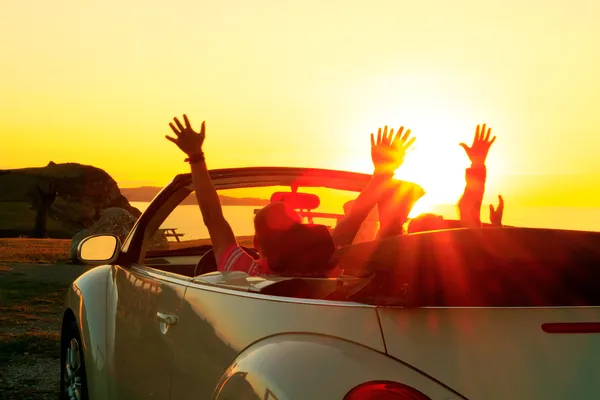 Cabriolet sunset — Stock Photo, Image