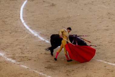Bullfight in Madrid, Spain clipart