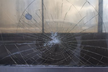 Broken glass for pattern background.
