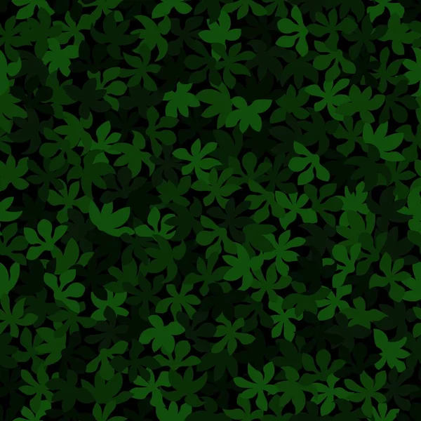 Patrón de camuflaje verde fondo sin costuras vector ilustración — Vector de stock