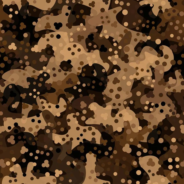 Militaire et chasse camouflage flecktarn motif sans couture — Image vectorielle