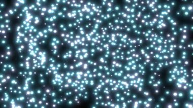 Sihirli Neon Parçacıkları Noel için kusursuz animasyon arkaplanı dansı