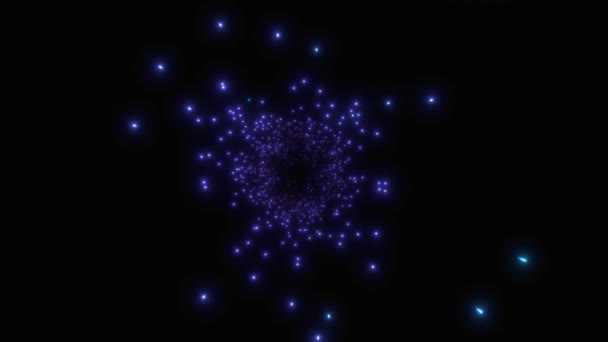 하이퍼 스페이스는 별들을 통해 멀리 떨어진 공간으로 뛰어 듭니다. 3D 렌더링. — 비디오