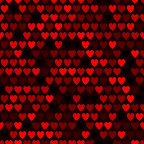 Mosaïque motif coeur rouge. Texture vectorielle décorative pour la Saint Valentin — Image vectorielle