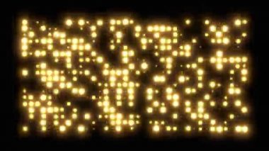 Gerçekçi halojen sahne ışıkları duvarı strobo yanıp sönen 4k vj döngü arkaplanı