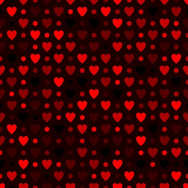 Mosaik rotes Herzmuster. Dekorative Vektortextur für den Valentinstag — Stockvektor