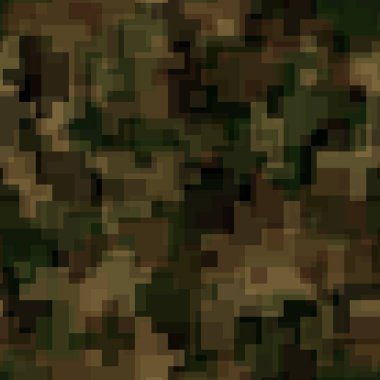 Koyu renk haki rengi kaotik fayanslarla soyut ve pürüzsüz desen