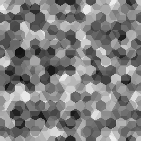 Seamless textura cinza grade hexadecimal. Ilustração vetorial. — Vetor de Stock