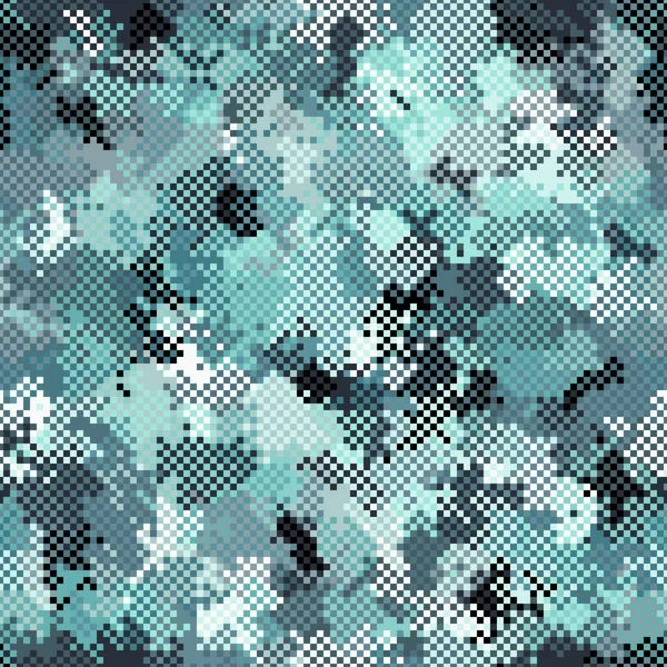 Abstract urban pixel motif geometric brushed seamless pattern texture background — Vetor de Stock