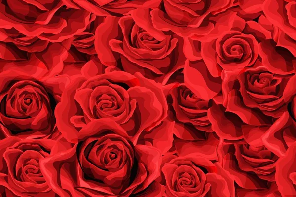 Rose Blume Nahtlose Muster Hintergrundtextur. geeignet zum Bedrucken von Textilien — Stockvektor
