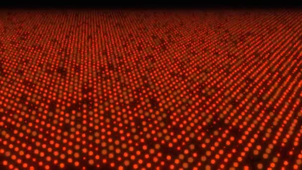 Különböző színű villogó LED Bright Lights Disco Floor Panel háttér hurok — Stock videók