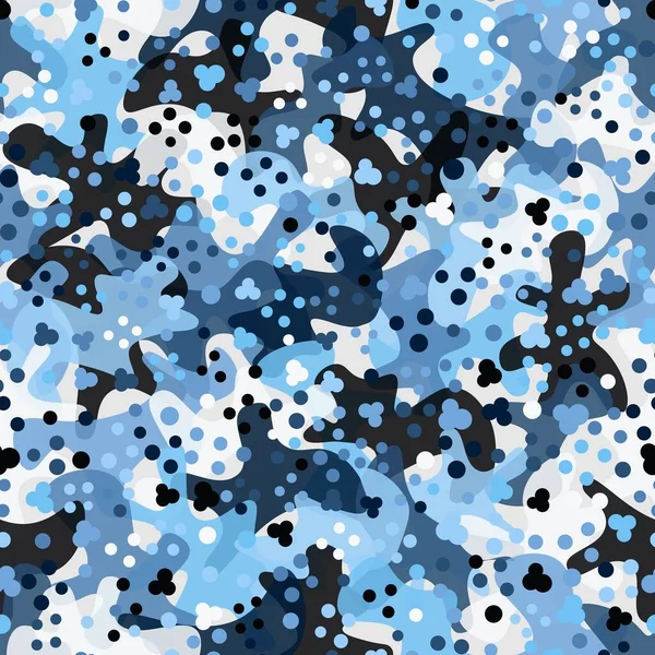 Camouflage nahtlose Muster. Abstrakter moderner Vektor militärischer Hintergrund — Stockvektor