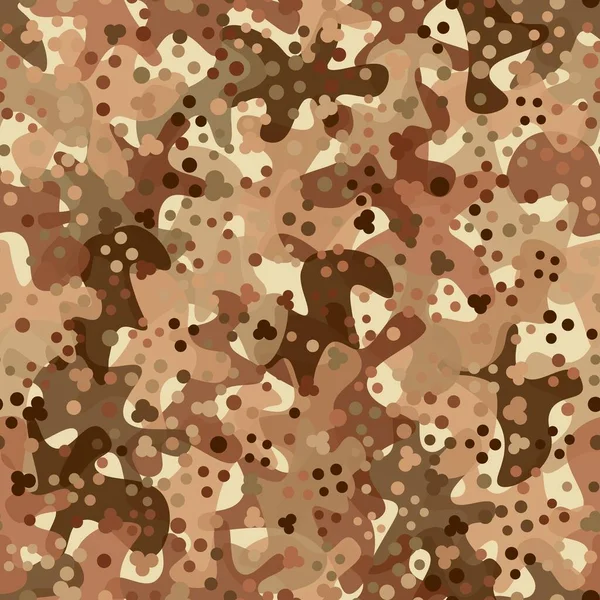 Militaire et chasse désert sable camouflage flecktarn motif sans couture — Image vectorielle