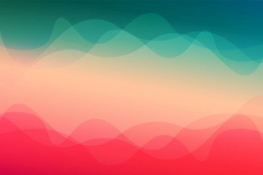 Peyzaj gökyüzü mavi gradyan doldurma vektörü soyut arkaplan minimalist kavram