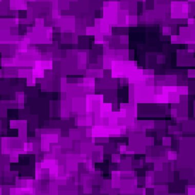 Kamuflaj şablonu. Dijital giyim tarzı kamuflaj tekrarlama baskısı