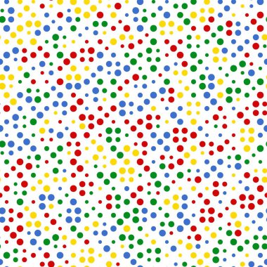 Noktalı kusursuz desenli sanat rastgele renklendirilmiş ızgara vektör çizimi