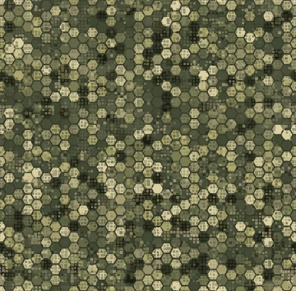 Textur Militär Camouflage nahtlose Muster. Abstrakte Armee-Vektor-Illustration — Stockvektor