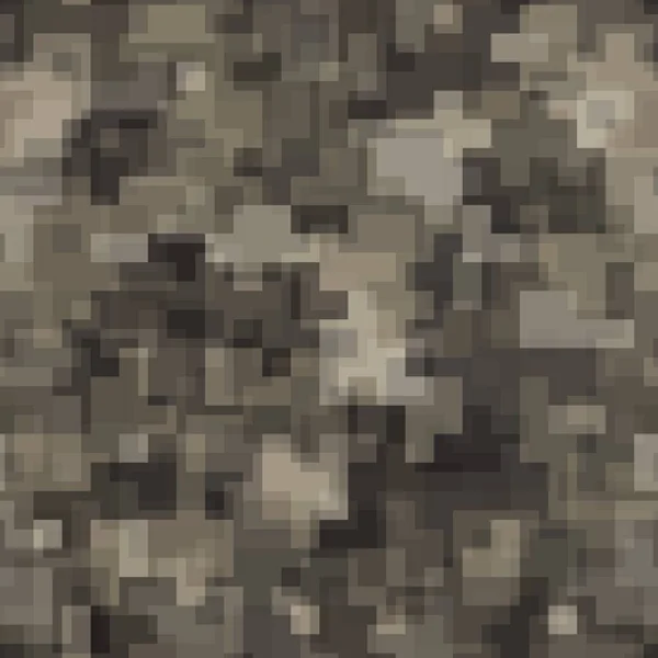 Modèle sans couture pixel brun camouflage numérique désert fond de sable — Image vectorielle