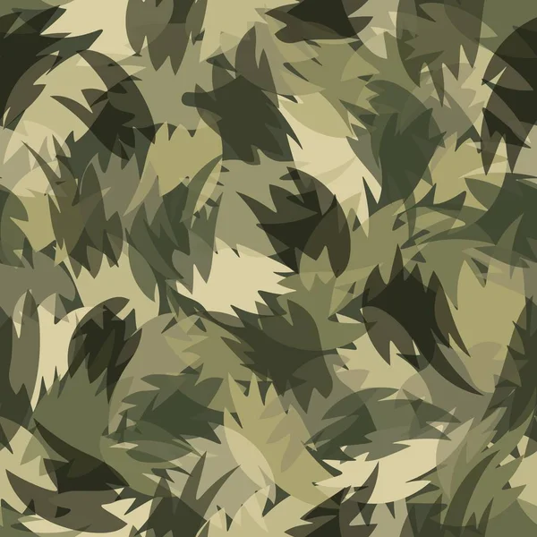 Olive Tan Camouflage Texture Motif Sans Couture Illustration Abstraite Camouflage — Image vectorielle