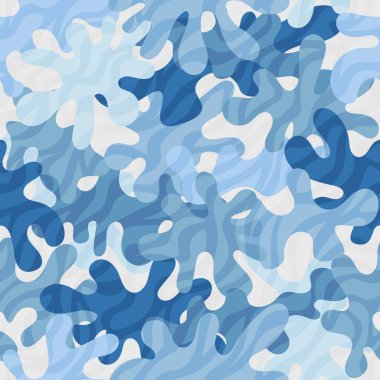 Kamuflaj şablonu. Klasik giyim tarzı kamuflaj tekrarlama baskısı