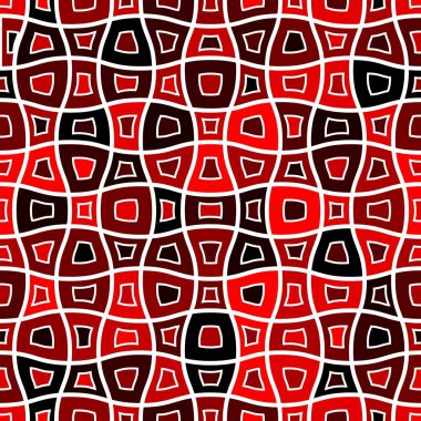 Deforme olmuş kareler eşleştirilmiş arka plan. Çarpıtma ile soyut pankart