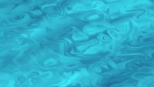 Blue Liquid Background Waving Water Fluid 3D Texture Abstract Surface 4K — Stock Video